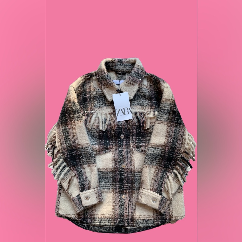 Plaid Tassels Jacket